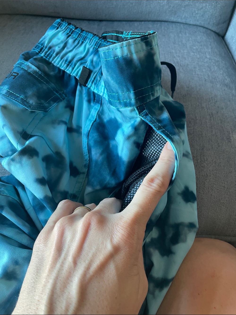 Men's Tie-Dye Aqua Swim Shorts - Picture 6 of 7